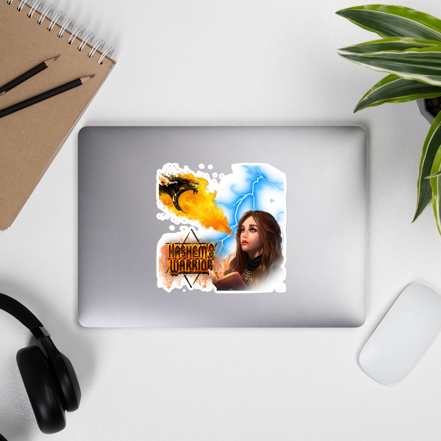 Female Prayer Power Sticker