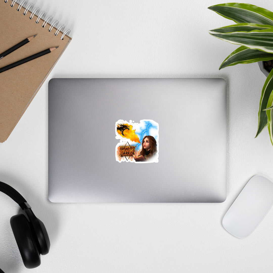Female Prayer Power Sticker