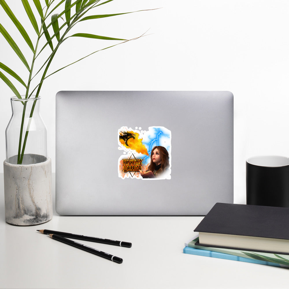 Female Prayer Power Sticker