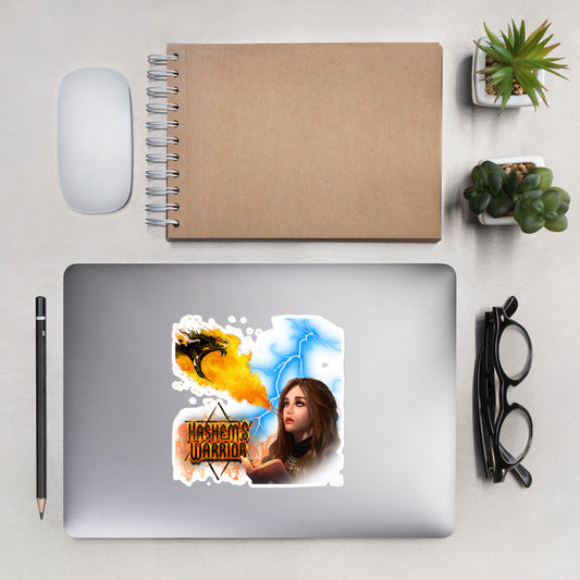 Female Prayer Power Sticker