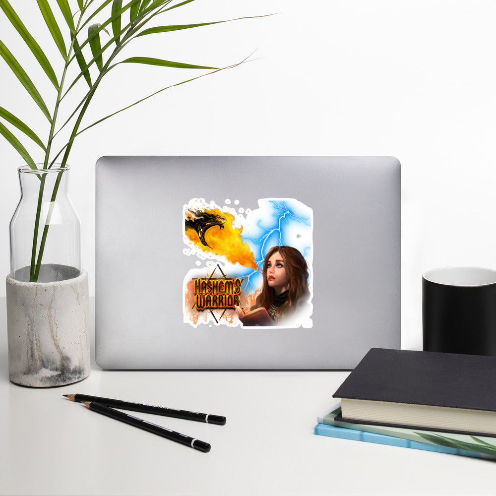 Female Prayer Power Sticker