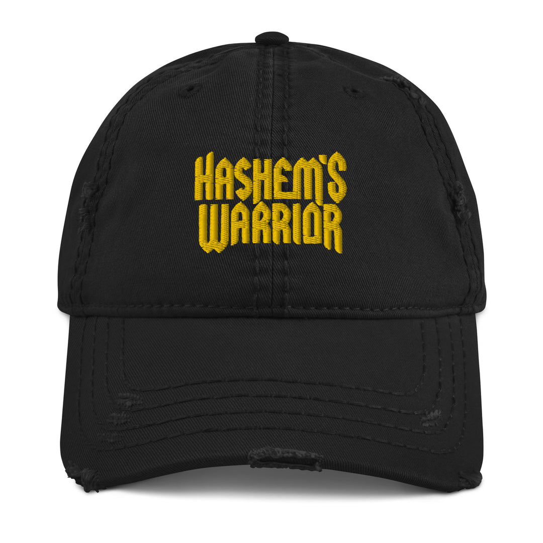 Hashem's Warrior Distressed Dad Hat