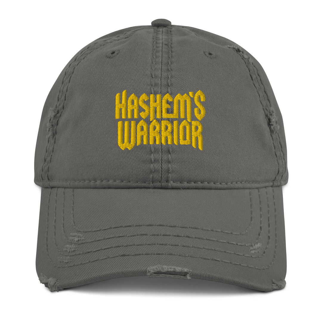 Hashem's Warrior Distressed Dad Hat