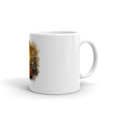 White glossy mug