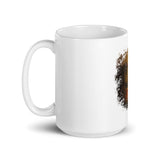 White glossy mug