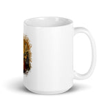 White glossy mug